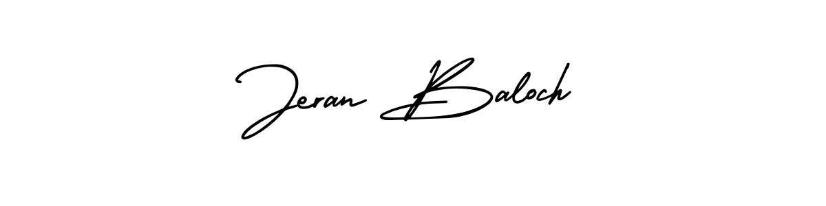 Make a beautiful signature design for name Jeran Baloch. With this signature (AmerikaSignatureDemo-Regular) style, you can create a handwritten signature for free. Jeran Baloch signature style 3 images and pictures png