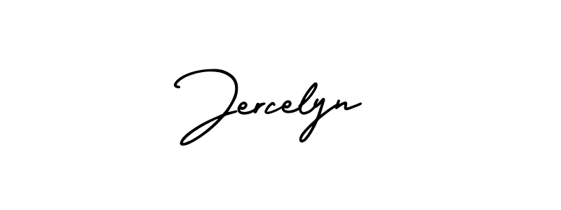 Make a beautiful signature design for name Jercelyn. With this signature (AmerikaSignatureDemo-Regular) style, you can create a handwritten signature for free. Jercelyn signature style 3 images and pictures png