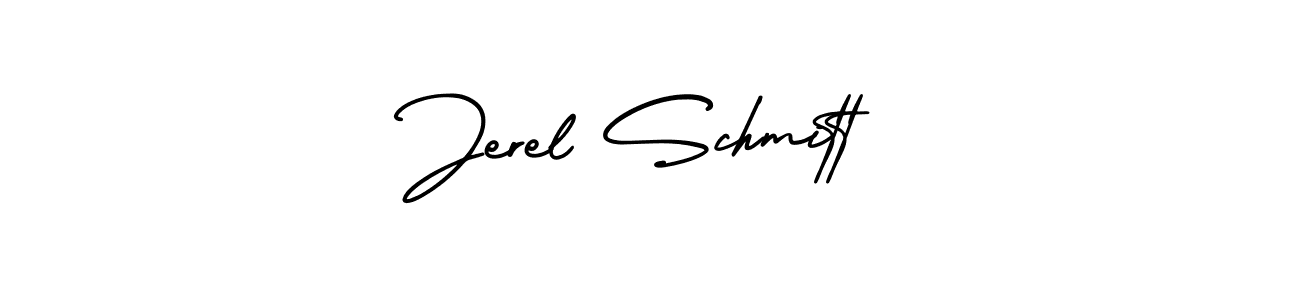 Make a beautiful signature design for name Jerel Schmitt. With this signature (AmerikaSignatureDemo-Regular) style, you can create a handwritten signature for free. Jerel Schmitt signature style 3 images and pictures png