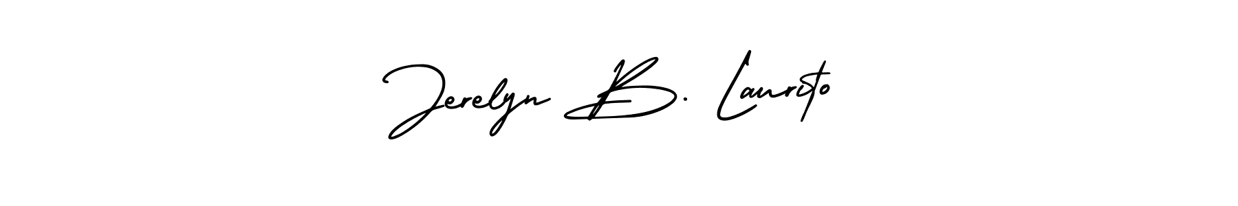 Also we have Jerelyn B. Laurito name is the best signature style. Create professional handwritten signature collection using AmerikaSignatureDemo-Regular autograph style. Jerelyn B. Laurito signature style 3 images and pictures png