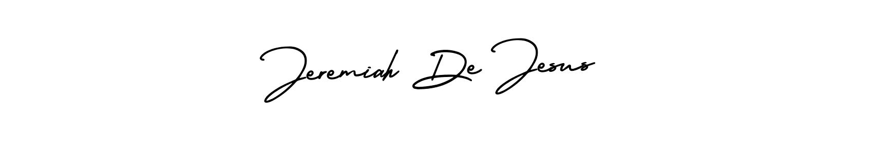 Jeremiah De Jesus stylish signature style. Best Handwritten Sign (AmerikaSignatureDemo-Regular) for my name. Handwritten Signature Collection Ideas for my name Jeremiah De Jesus. Jeremiah De Jesus signature style 3 images and pictures png