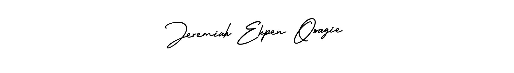 Make a short Jeremiah Ekpen Osagie signature style. Manage your documents anywhere anytime using AmerikaSignatureDemo-Regular. Create and add eSignatures, submit forms, share and send files easily. Jeremiah Ekpen Osagie signature style 3 images and pictures png