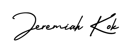 Enhance your business communications with Jeremiah Kok signature in AmerikaSignatureDemo-Regular lettering. Clean, modern, and universally compatible. Jeremiah Kok signature style 3 images and pictures png