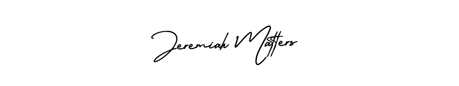 if you are searching for the best signature style for your name Jeremiah Matters. so please give up your signature search. here we have designed multiple signature styles  using AmerikaSignatureDemo-Regular. Jeremiah Matters signature style 3 images and pictures png