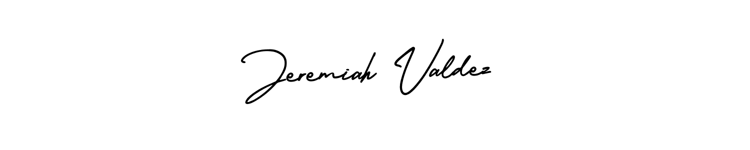 Jeremiah Valdez stylish signature style. Best Handwritten Sign (AmerikaSignatureDemo-Regular) for my name. Handwritten Signature Collection Ideas for my name Jeremiah Valdez. Jeremiah Valdez signature style 3 images and pictures png