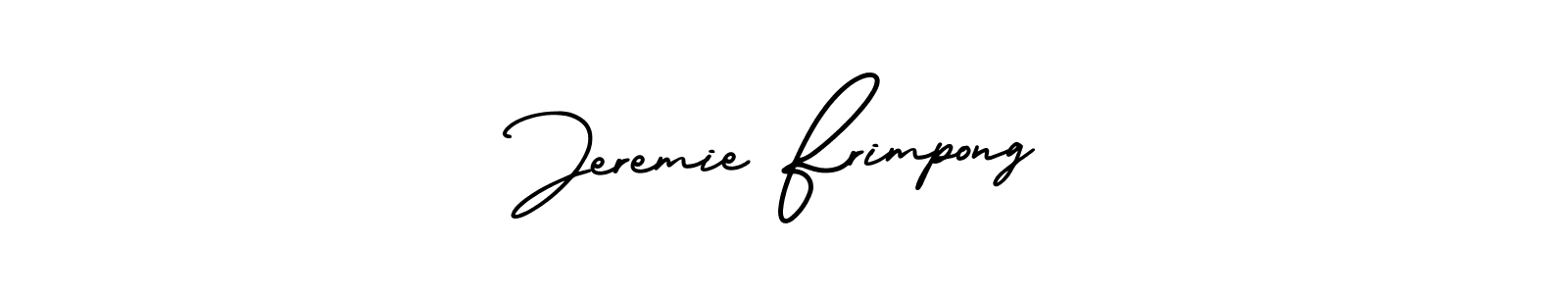 AmerikaSignatureDemo-Regular is a professional signature style that is perfect for those who want to add a touch of class to their signature. It is also a great choice for those who want to make their signature more unique. Get Jeremie Frimpong name to fancy signature for free. Jeremie Frimpong signature style 3 images and pictures png