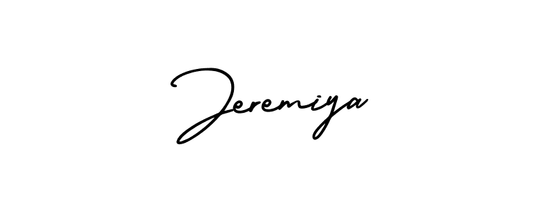 Create a beautiful signature design for name Jeremiya. With this signature (AmerikaSignatureDemo-Regular) fonts, you can make a handwritten signature for free. Jeremiya signature style 3 images and pictures png