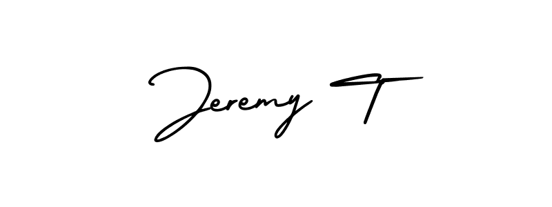 Make a short Jeremy T signature style. Manage your documents anywhere anytime using AmerikaSignatureDemo-Regular. Create and add eSignatures, submit forms, share and send files easily. Jeremy T signature style 3 images and pictures png
