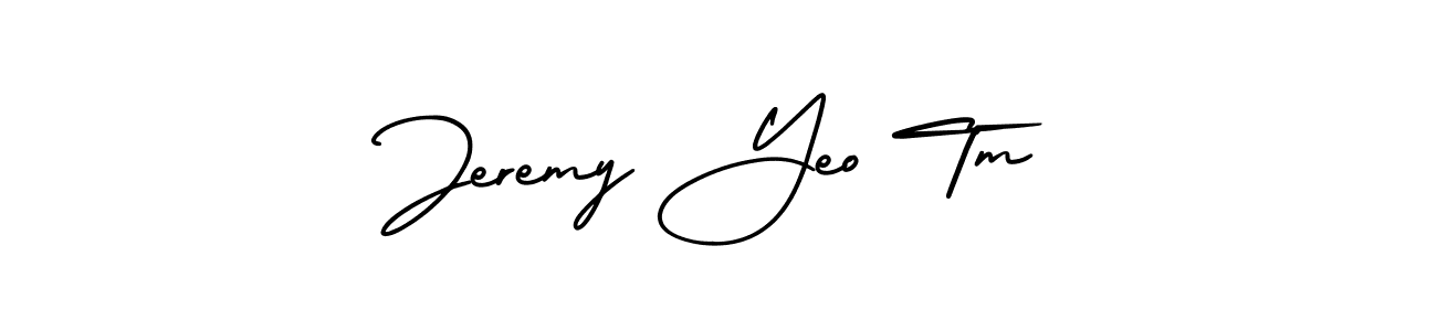 How to make Jeremy Yeo Tm name signature. Use AmerikaSignatureDemo-Regular style for creating short signs online. This is the latest handwritten sign. Jeremy Yeo Tm signature style 3 images and pictures png