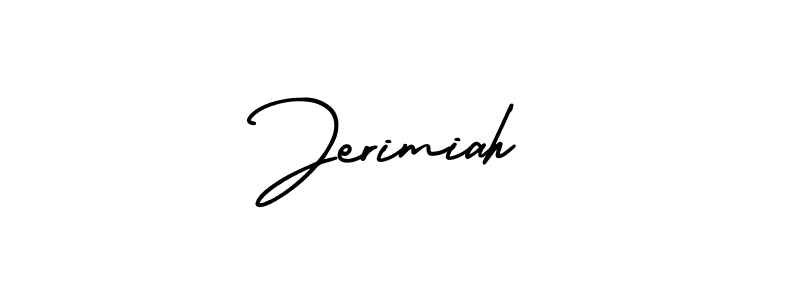 Make a beautiful signature design for name Jerimiah. With this signature (AmerikaSignatureDemo-Regular) style, you can create a handwritten signature for free. Jerimiah signature style 3 images and pictures png