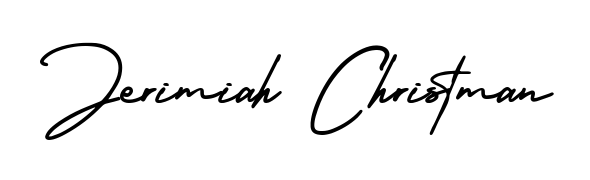 The best way (AmerikaSignatureDemo-Regular) to make a short signature is to pick only two or three words in your name. For converting this name Jerimiah Christman. Jerimiah Christman signature style 3 images and pictures png