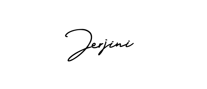 How to make Jerjini signature? AmerikaSignatureDemo-Regular is a professional autograph style. Create handwritten signature for Jerjini name. Jerjini signature style 3 images and pictures png