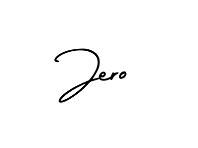How to make Jero name signature. Use AmerikaSignatureDemo-Regular style for creating short signs online. This is the latest handwritten sign. Jero signature style 3 images and pictures png