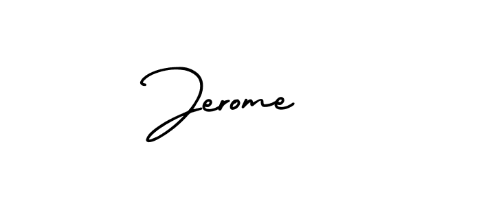 AmerikaSignatureDemo-Regular is a professional signature style that is perfect for those who want to add a touch of class to their signature. It is also a great choice for those who want to make their signature more unique. Get Jerome  name to fancy signature for free. Jerome  signature style 3 images and pictures png