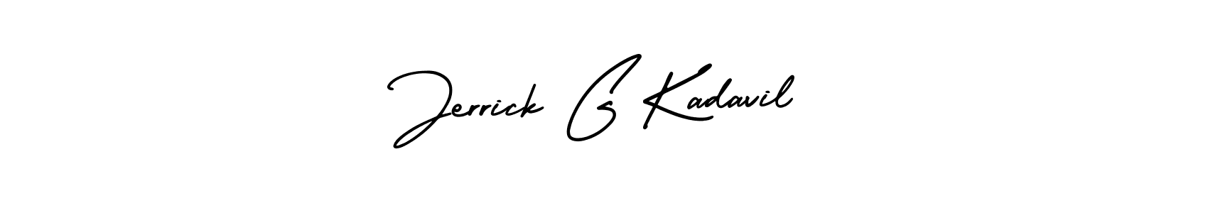 Also You can easily find your signature by using the search form. We will create Jerrick G Kadavil name handwritten signature images for you free of cost using AmerikaSignatureDemo-Regular sign style. Jerrick G Kadavil signature style 3 images and pictures png