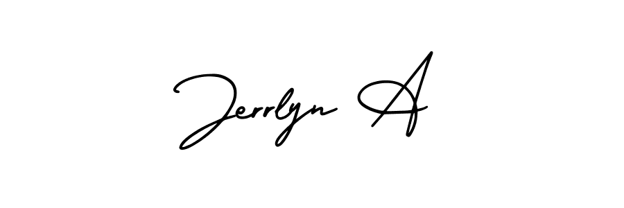 Also we have Jerrlyn A name is the best signature style. Create professional handwritten signature collection using AmerikaSignatureDemo-Regular autograph style. Jerrlyn A signature style 3 images and pictures png