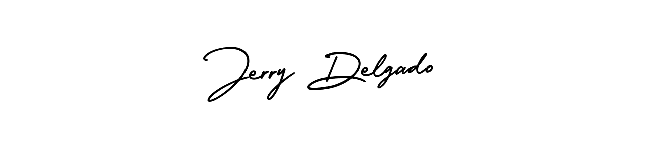 Create a beautiful signature design for name Jerry Delgado. With this signature (AmerikaSignatureDemo-Regular) fonts, you can make a handwritten signature for free. Jerry Delgado signature style 3 images and pictures png