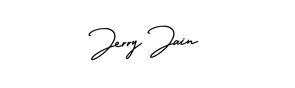 Similarly AmerikaSignatureDemo-Regular is the best handwritten signature design. Signature creator online .You can use it as an online autograph creator for name Jerry Jain. Jerry Jain signature style 3 images and pictures png