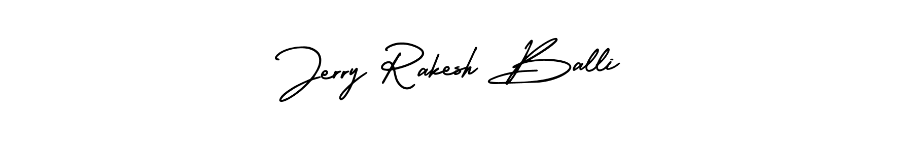 if you are searching for the best signature style for your name Jerry Rakesh Balli. so please give up your signature search. here we have designed multiple signature styles  using AmerikaSignatureDemo-Regular. Jerry Rakesh Balli signature style 3 images and pictures png