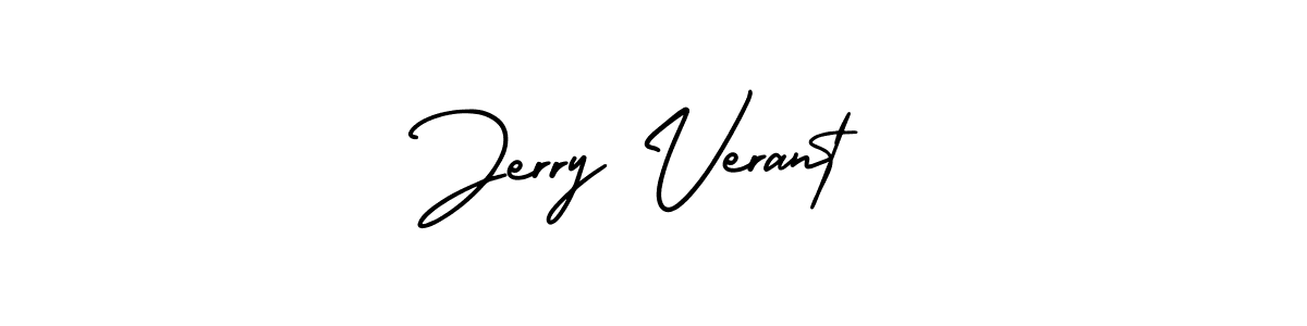 Create a beautiful signature design for name Jerry Verant. With this signature (AmerikaSignatureDemo-Regular) fonts, you can make a handwritten signature for free. Jerry Verant signature style 3 images and pictures png