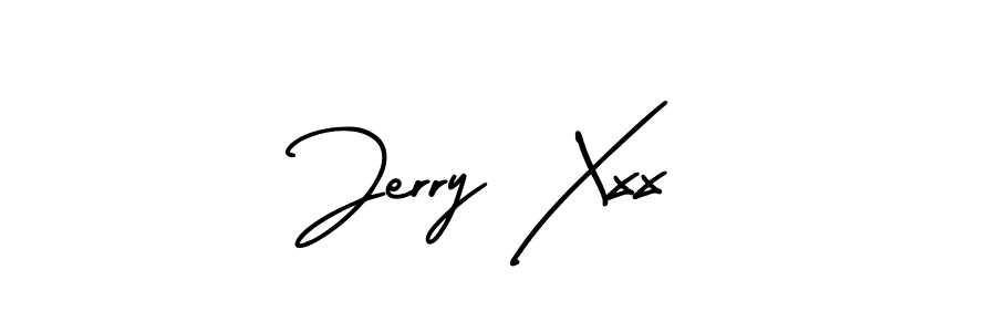 AmerikaSignatureDemo-Regular is a professional signature style that is perfect for those who want to add a touch of class to their signature. It is also a great choice for those who want to make their signature more unique. Get Jerry Xxx name to fancy signature for free. Jerry Xxx signature style 3 images and pictures png