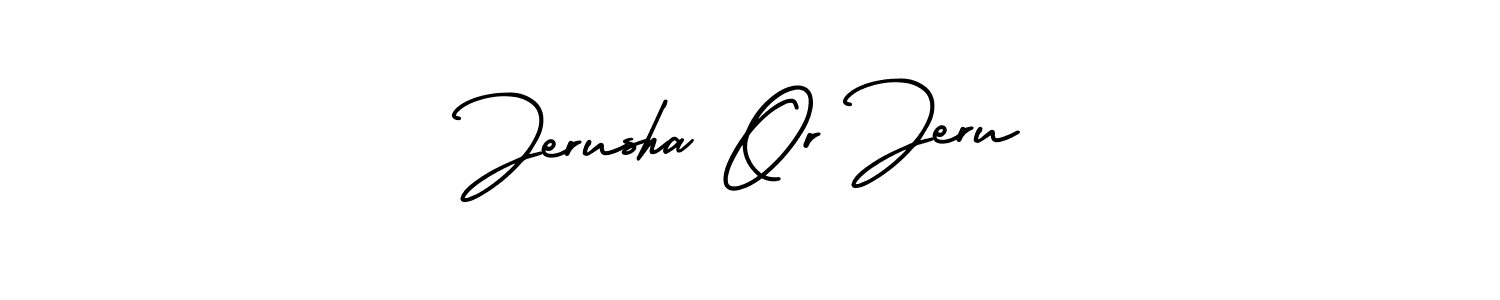 Use a signature maker to create a handwritten signature online. With this signature software, you can design (AmerikaSignatureDemo-Regular) your own signature for name Jerusha Or Jeru. Jerusha Or Jeru signature style 3 images and pictures png