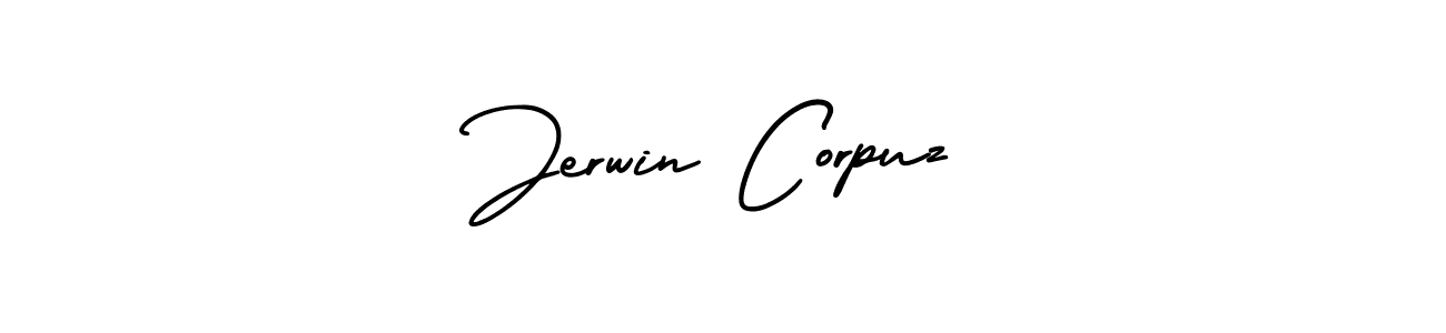 How to make Jerwin Corpuz signature? AmerikaSignatureDemo-Regular is a professional autograph style. Create handwritten signature for Jerwin Corpuz name. Jerwin Corpuz signature style 3 images and pictures png