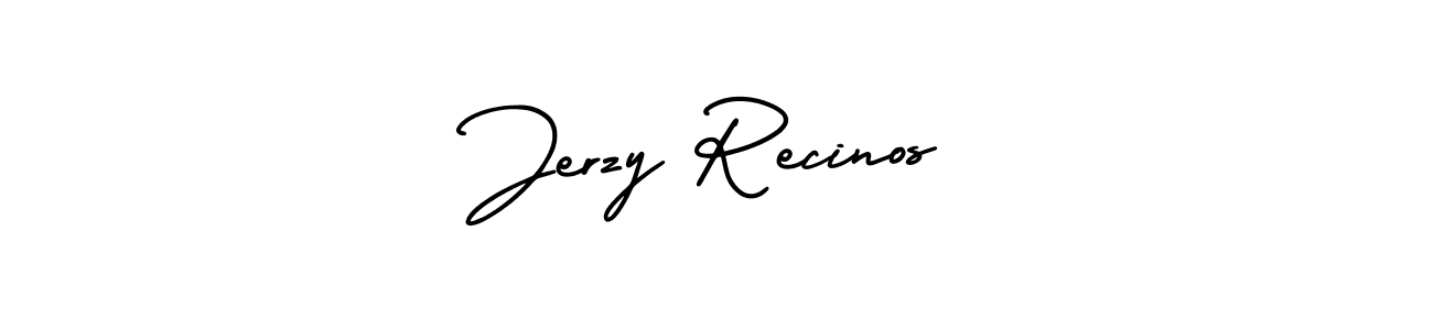 See photos of Jerzy Recinos official signature by Spectra . Check more albums & portfolios. Read reviews & check more about AmerikaSignatureDemo-Regular font. Jerzy Recinos signature style 3 images and pictures png