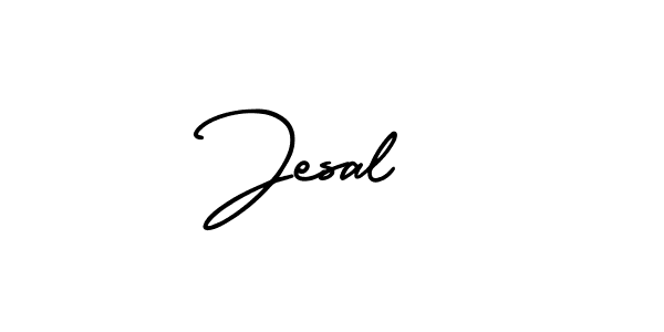 Create a beautiful signature design for name Jesal . With this signature (AmerikaSignatureDemo-Regular) fonts, you can make a handwritten signature for free. Jesal  signature style 3 images and pictures png