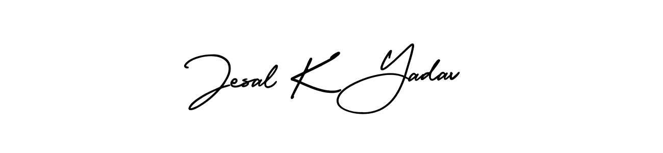 if you are searching for the best signature style for your name Jesal K Yadav. so please give up your signature search. here we have designed multiple signature styles  using AmerikaSignatureDemo-Regular. Jesal K Yadav signature style 3 images and pictures png