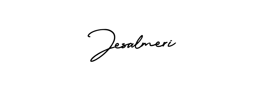 Similarly AmerikaSignatureDemo-Regular is the best handwritten signature design. Signature creator online .You can use it as an online autograph creator for name Jesalmeri. Jesalmeri signature style 3 images and pictures png
