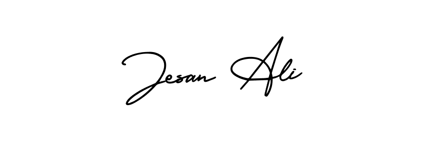This is the best signature style for the Jesan Ali name. Also you like these signature font (AmerikaSignatureDemo-Regular). Mix name signature. Jesan Ali signature style 3 images and pictures png