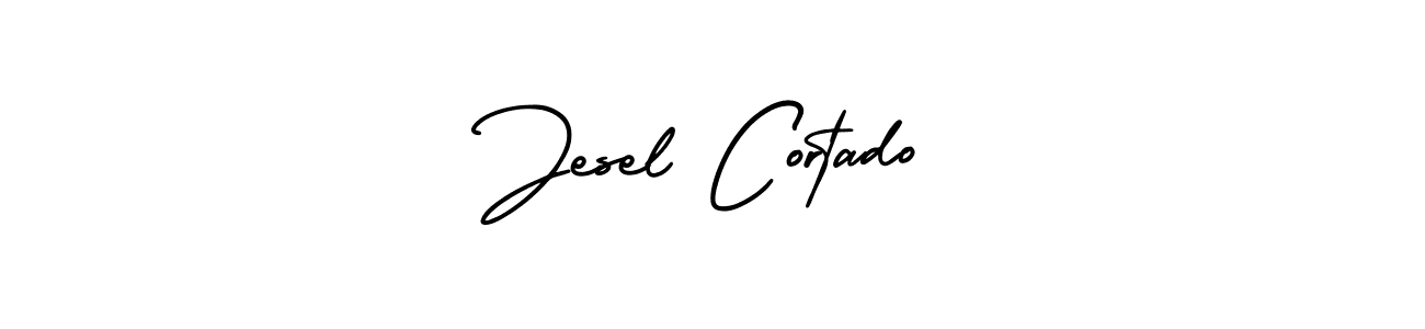 Design your own signature with our free online signature maker. With this signature software, you can create a handwritten (AmerikaSignatureDemo-Regular) signature for name Jesel Cortado. Jesel Cortado signature style 3 images and pictures png