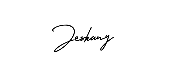 It looks lik you need a new signature style for name Jeshany. Design unique handwritten (AmerikaSignatureDemo-Regular) signature with our free signature maker in just a few clicks. Jeshany signature style 3 images and pictures png