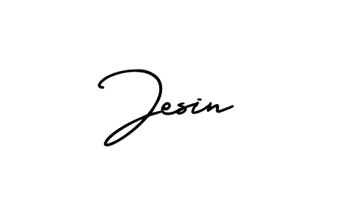 Create a beautiful signature design for name Jesin. With this signature (AmerikaSignatureDemo-Regular) fonts, you can make a handwritten signature for free. Jesin signature style 3 images and pictures png