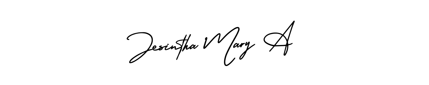 Also we have Jesintha Mary A name is the best signature style. Create professional handwritten signature collection using AmerikaSignatureDemo-Regular autograph style. Jesintha Mary A signature style 3 images and pictures png