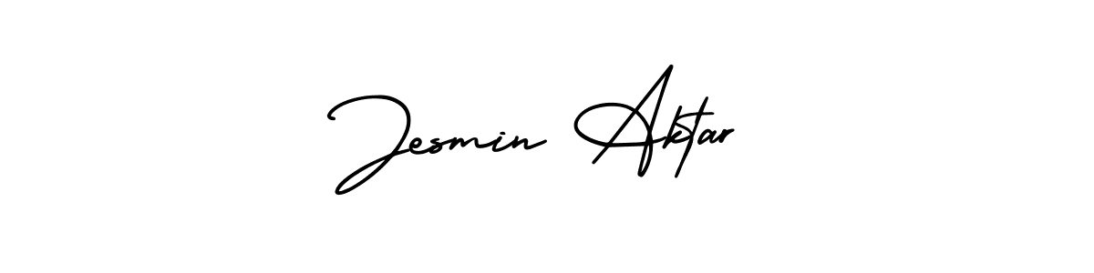 Make a beautiful signature design for name Jesmin Aktar. With this signature (AmerikaSignatureDemo-Regular) style, you can create a handwritten signature for free. Jesmin Aktar signature style 3 images and pictures png