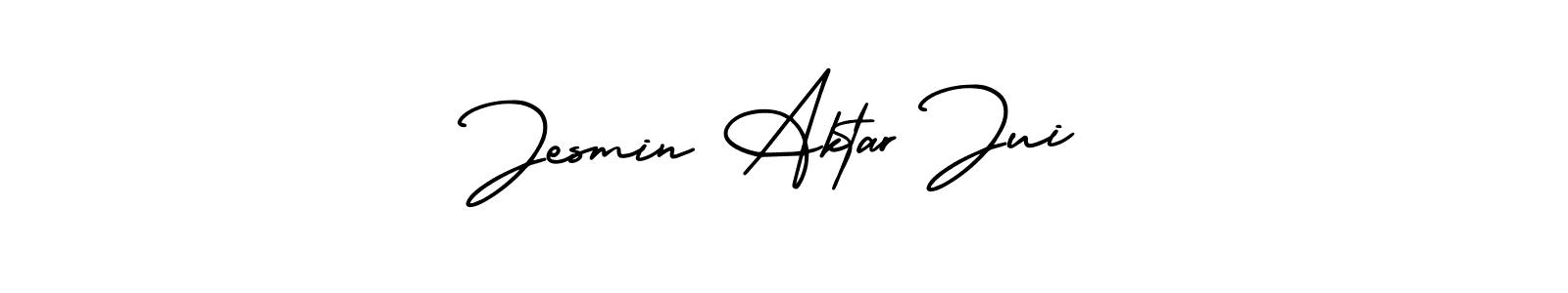 How to Draw Jesmin Aktar Jui signature style? AmerikaSignatureDemo-Regular is a latest design signature styles for name Jesmin Aktar Jui. Jesmin Aktar Jui signature style 3 images and pictures png