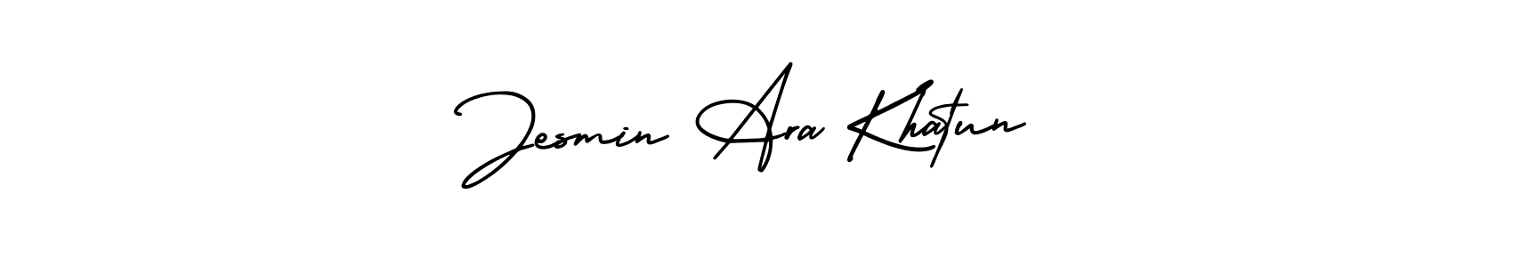 Make a beautiful signature design for name Jesmin Ara Khatun. With this signature (AmerikaSignatureDemo-Regular) style, you can create a handwritten signature for free. Jesmin Ara Khatun signature style 3 images and pictures png