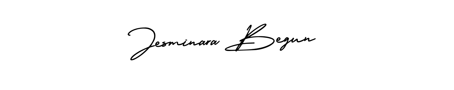 Design your own signature with our free online signature maker. With this signature software, you can create a handwritten (AmerikaSignatureDemo-Regular) signature for name Jesminara Begun. Jesminara Begun signature style 3 images and pictures png