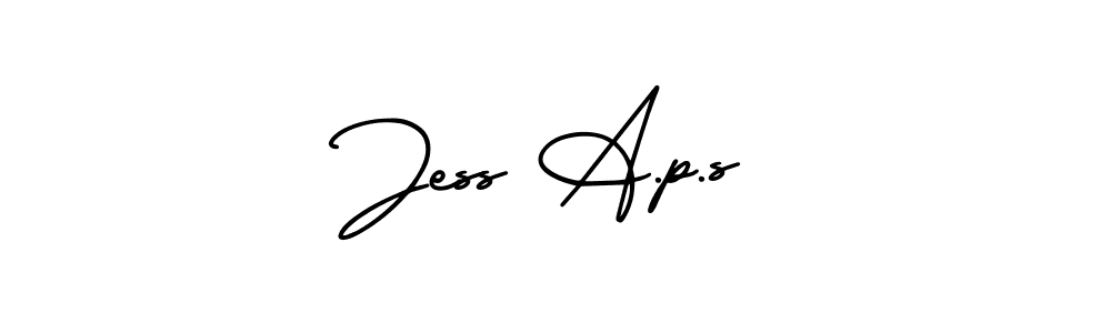 Also we have Jess A.p.s name is the best signature style. Create professional handwritten signature collection using AmerikaSignatureDemo-Regular autograph style. Jess A.p.s signature style 3 images and pictures png