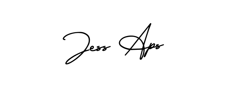 It looks lik you need a new signature style for name Jess Aps. Design unique handwritten (AmerikaSignatureDemo-Regular) signature with our free signature maker in just a few clicks. Jess Aps signature style 3 images and pictures png