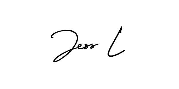 You should practise on your own different ways (AmerikaSignatureDemo-Regular) to write your name (Jess L) in signature. don't let someone else do it for you. Jess L signature style 3 images and pictures png