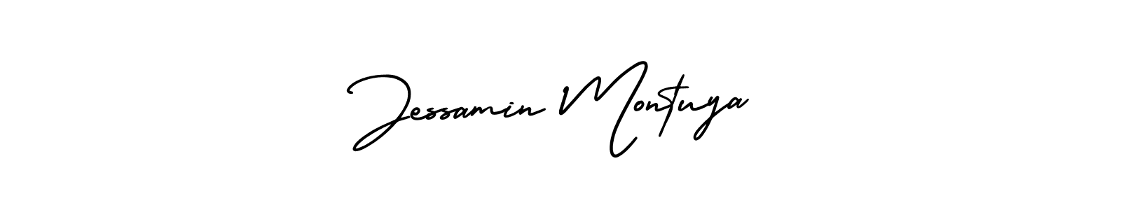 Create a beautiful signature design for name Jessamin Montuya. With this signature (AmerikaSignatureDemo-Regular) fonts, you can make a handwritten signature for free. Jessamin Montuya signature style 3 images and pictures png