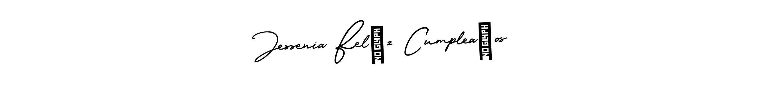 Make a beautiful signature design for name Jessenia Felíz Cumpleaños. Use this online signature maker to create a handwritten signature for free. Jessenia Felíz Cumpleaños signature style 3 images and pictures png