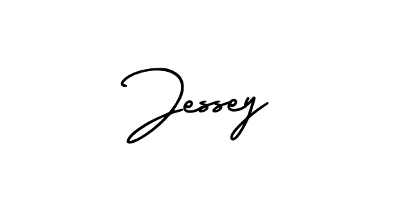 Make a beautiful signature design for name Jessey. With this signature (AmerikaSignatureDemo-Regular) style, you can create a handwritten signature for free. Jessey signature style 3 images and pictures png