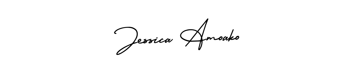 How to make Jessica Amoako signature? AmerikaSignatureDemo-Regular is a professional autograph style. Create handwritten signature for Jessica Amoako name. Jessica Amoako signature style 3 images and pictures png