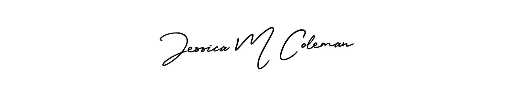 Make a beautiful signature design for name Jessica M Coleman. With this signature (AmerikaSignatureDemo-Regular) style, you can create a handwritten signature for free. Jessica M Coleman signature style 3 images and pictures png