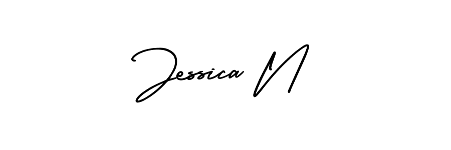 Also You can easily find your signature by using the search form. We will create Jessica N name handwritten signature images for you free of cost using AmerikaSignatureDemo-Regular sign style. Jessica N signature style 3 images and pictures png