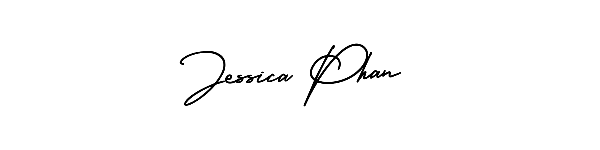 The best way (AmerikaSignatureDemo-Regular) to make a short signature is to pick only two or three words in your name. The name Jessica Phan include a total of six letters. For converting this name. Jessica Phan signature style 3 images and pictures png